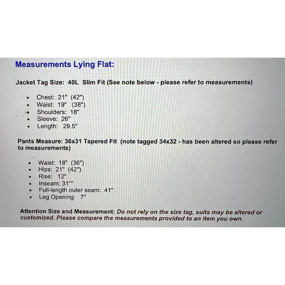 Banana Republic 40L 36x31 Slim Fit Blue Denim Look Unstructured Performance - Picture 3 of 16